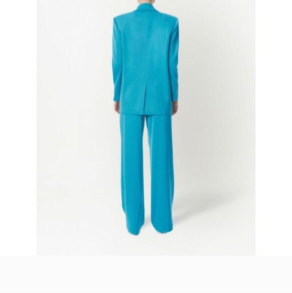 NWT Alice + Olivia Blue Blazer Sz 8 Color Ocean Floor - Picture 4 of 12